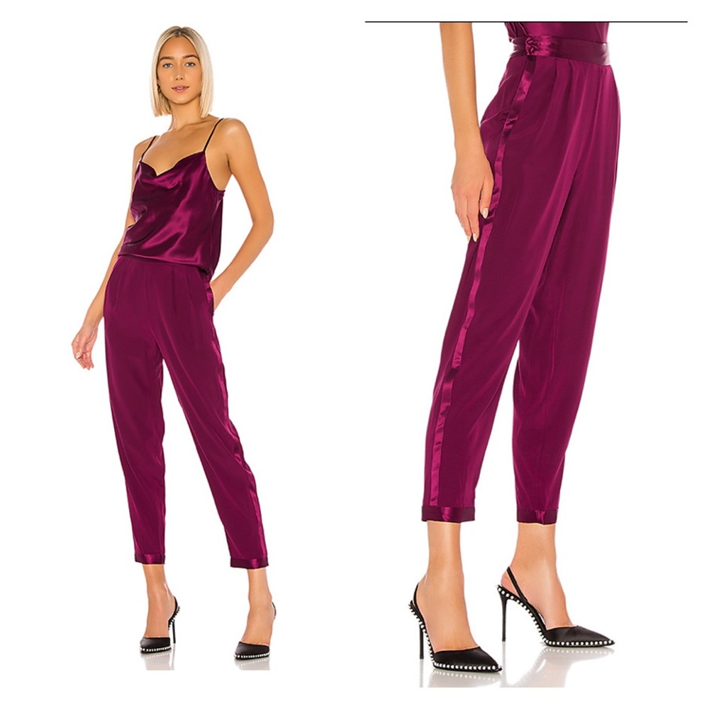 Fleur Du Mal Tuexdo Pants in Bordeaux
